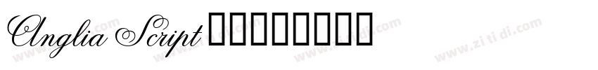 Anglia Script 普通西方字体转换